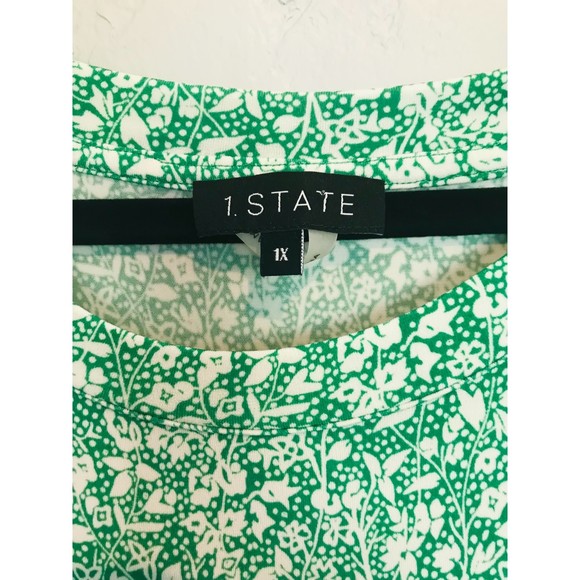 1 State Women's Slub Knit Mini Dress With Wrap Skirt, Size 1X - Picture 4 of 5